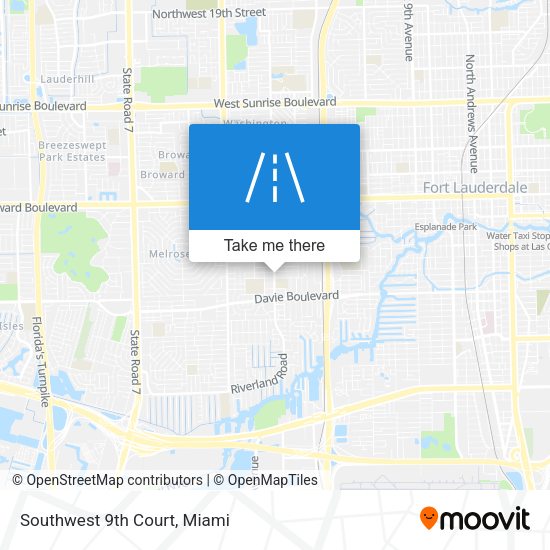 Southwest 9th Court map