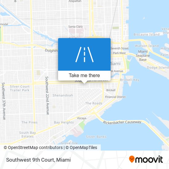 Southwest 9th Court map