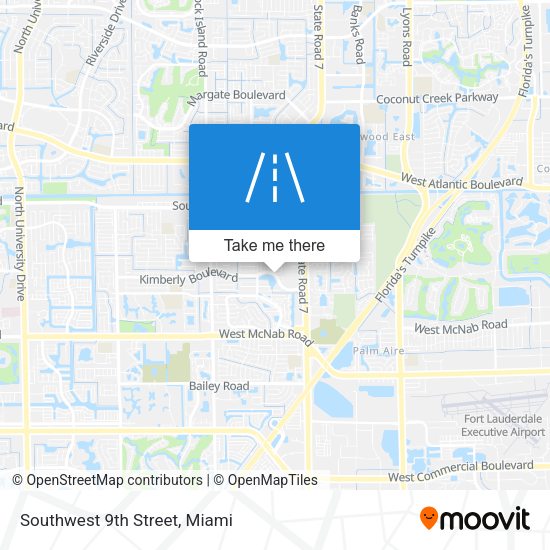 Southwest 9th Street map