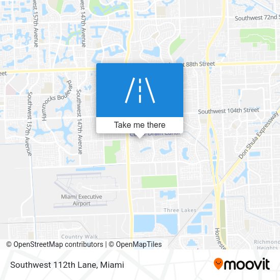 Southwest 112th Lane map