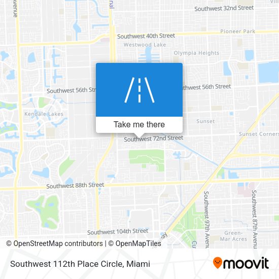 Mapa de Southwest 112th Place Circle