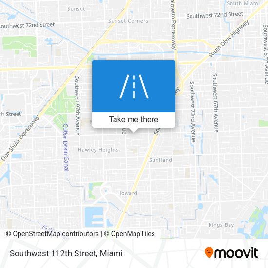 Southwest 112th Street map