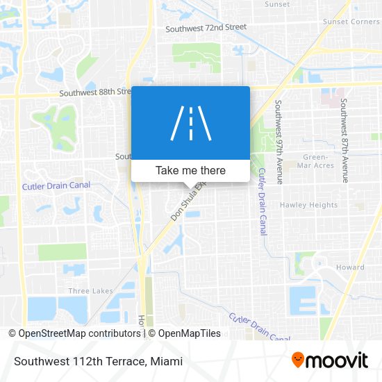 Mapa de Southwest 112th Terrace