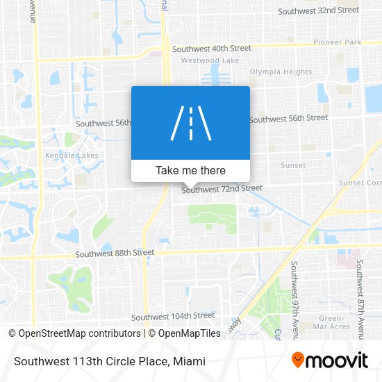 Southwest 113th Circle Place map