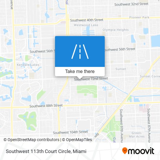 Southwest 113th Court Circle map