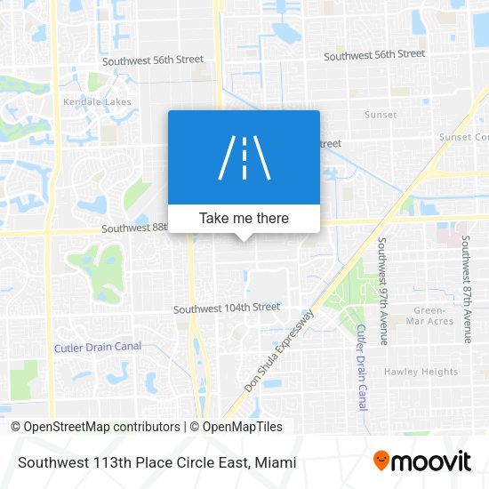 Mapa de Southwest 113th Place Circle East