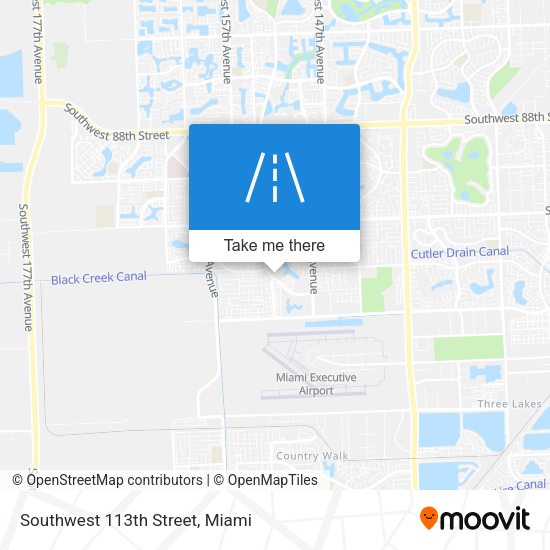 Southwest 113th Street map