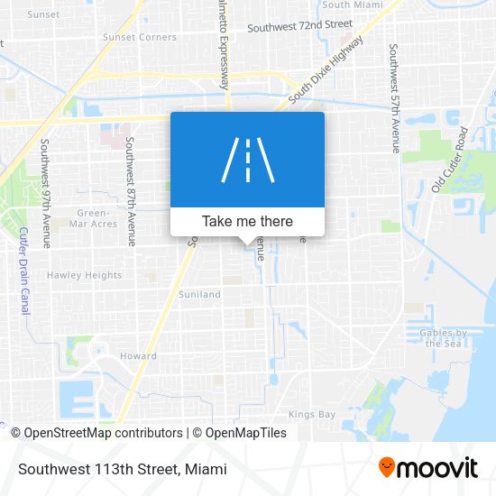 Southwest 113th Street map