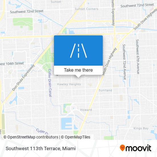Southwest 113th Terrace map