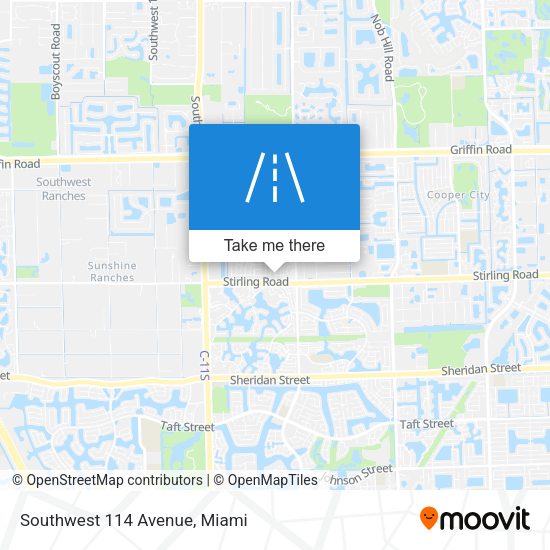 Mapa de Southwest 114 Avenue