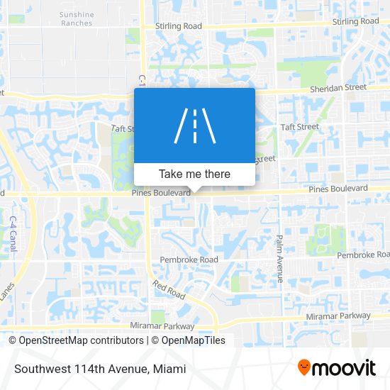 Mapa de Southwest 114th Avenue