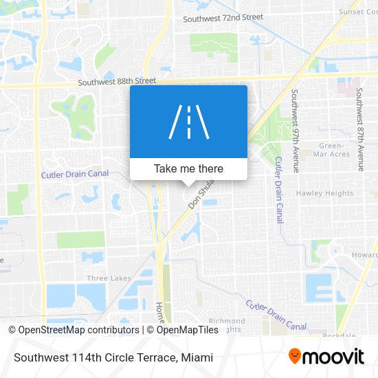 Southwest 114th Circle Terrace map