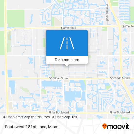 Southwest 181st Lane map