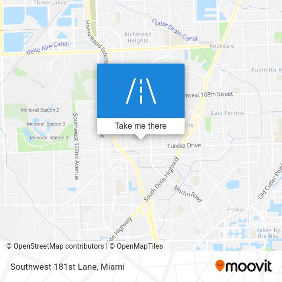 Southwest 181st Lane map