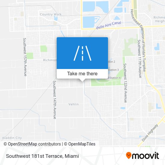Southwest 181st Terrace map