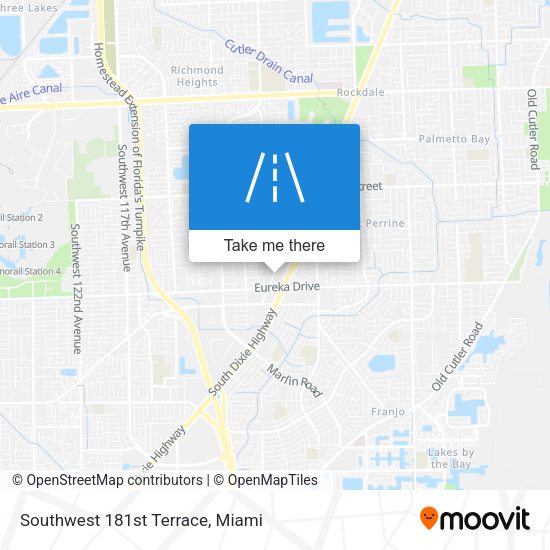 Southwest 181st Terrace map