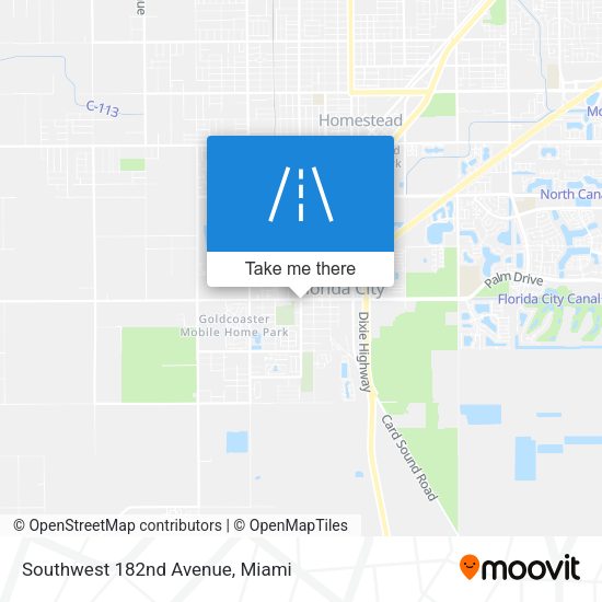 Mapa de Southwest 182nd Avenue