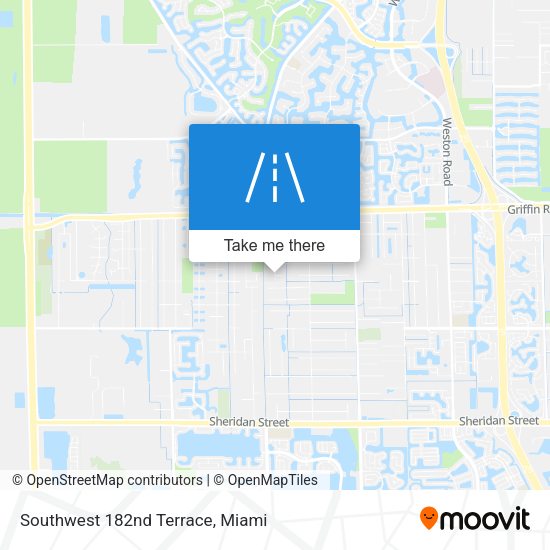 Southwest 182nd Terrace map