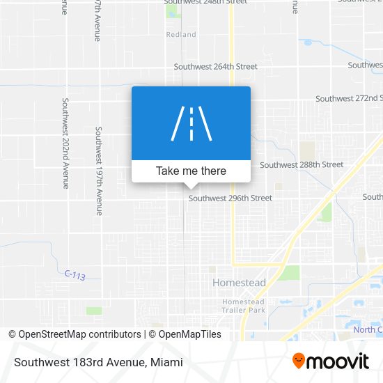 Mapa de Southwest 183rd Avenue