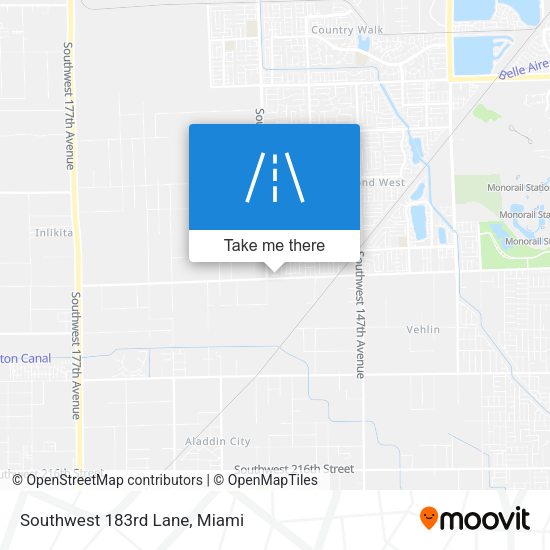 Mapa de Southwest 183rd Lane