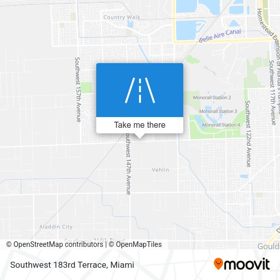 Mapa de Southwest 183rd Terrace