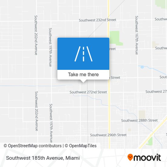 Southwest 185th Avenue map