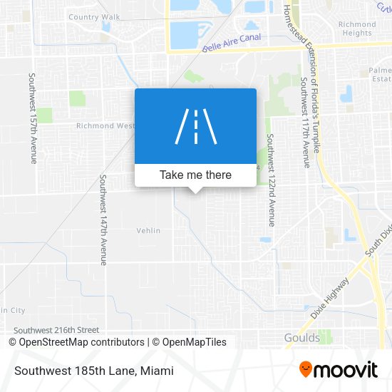 Mapa de Southwest 185th Lane