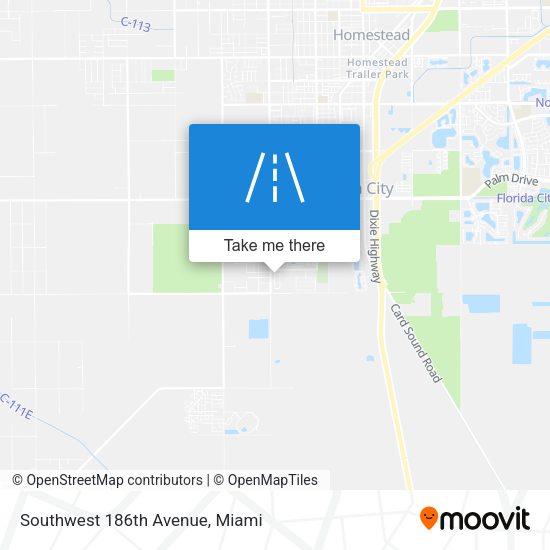 Mapa de Southwest 186th Avenue