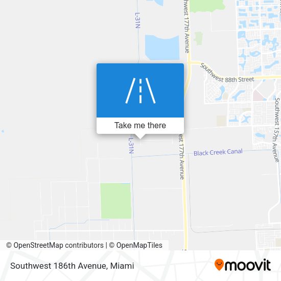 Southwest 186th Avenue map