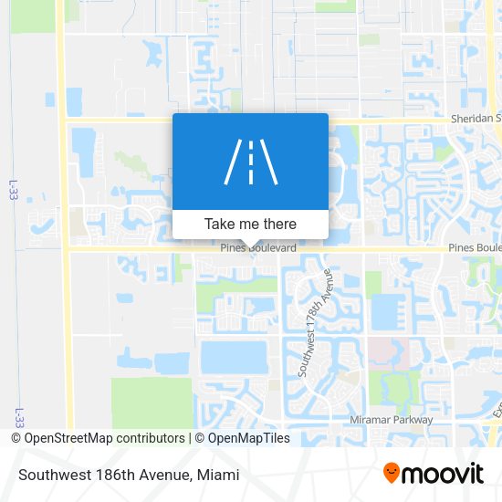 Mapa de Southwest 186th Avenue