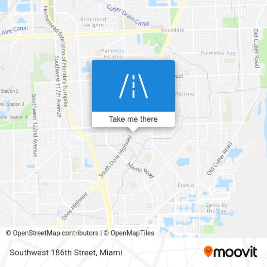 Mapa de Southwest 186th Street