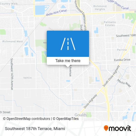 Mapa de Southwest 187th Terrace