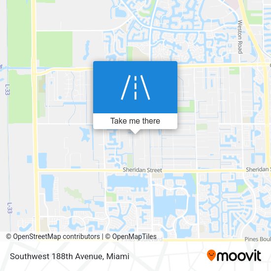 Mapa de Southwest 188th Avenue