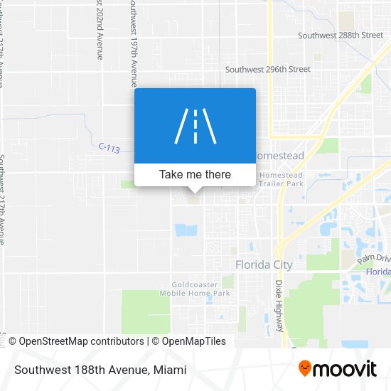 Mapa de Southwest 188th Avenue