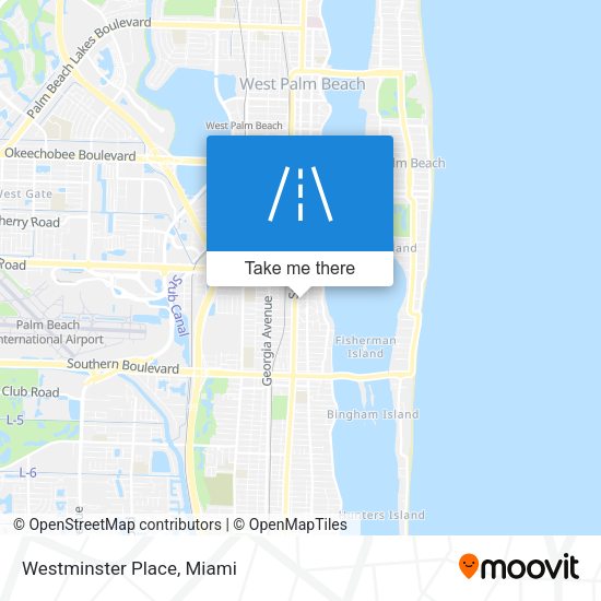 Mapa de Westminster Place