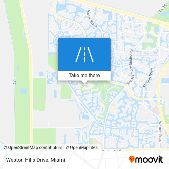 Mapa de Weston Hills Drive