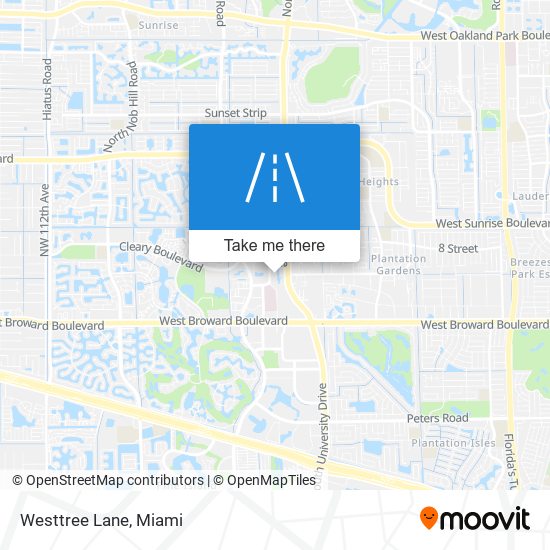 Westtree Lane map