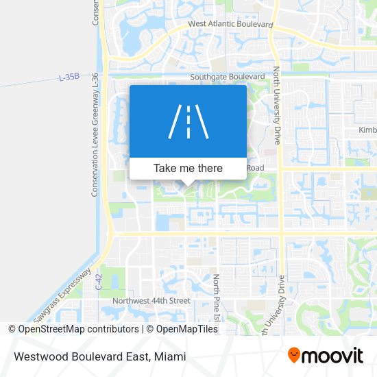 Mapa de Westwood Boulevard East