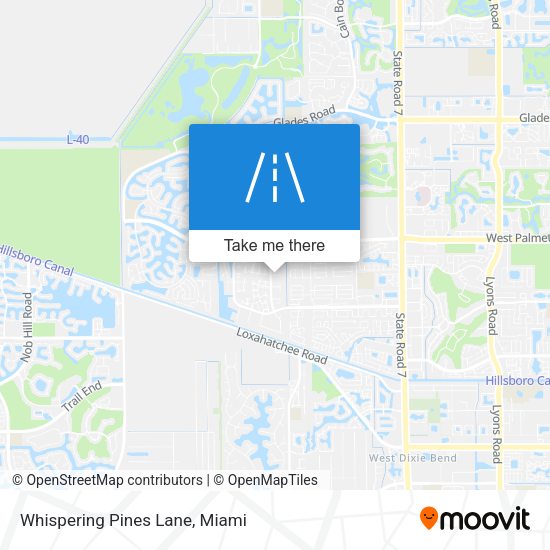 Mapa de Whispering Pines Lane