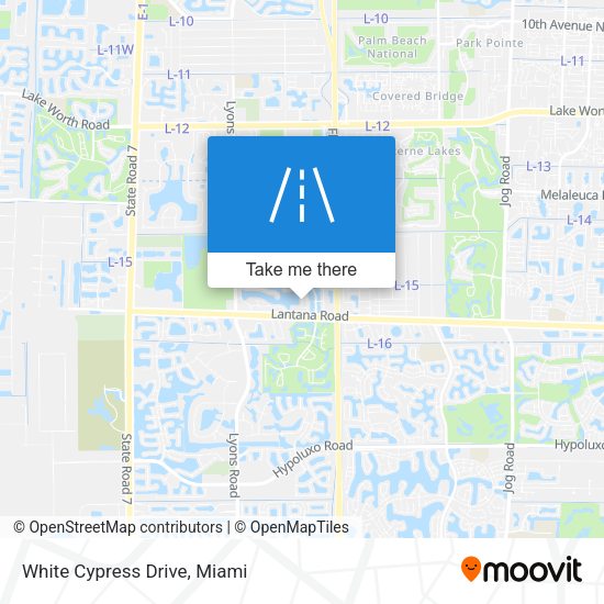 Mapa de White Cypress Drive