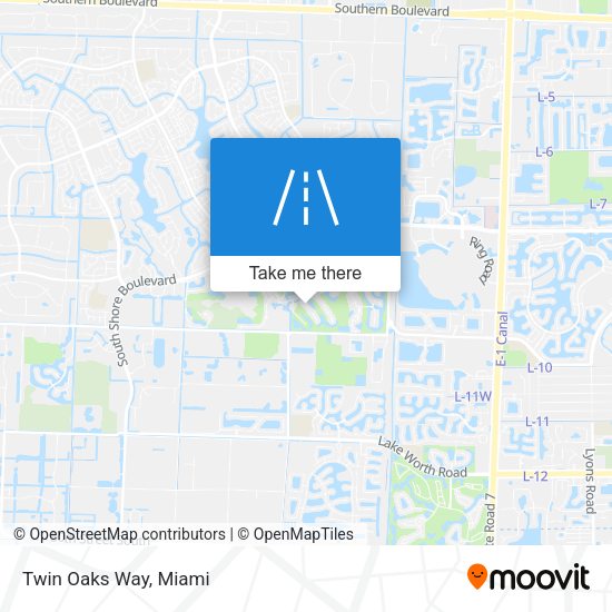 Mapa de Twin Oaks Way