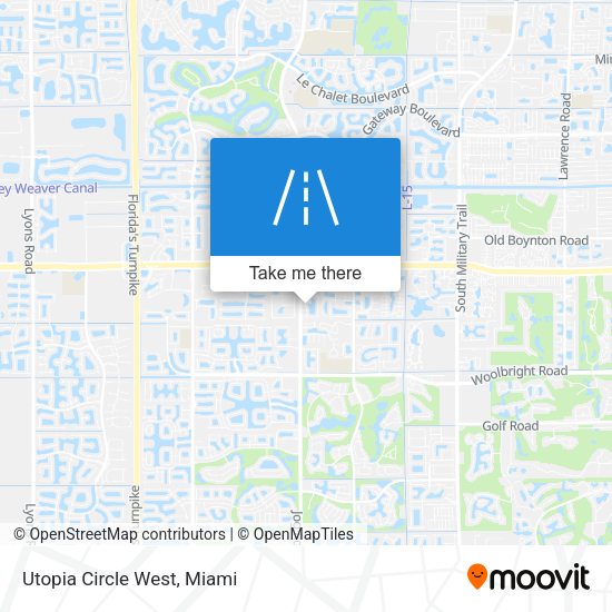 Mapa de Utopia Circle West