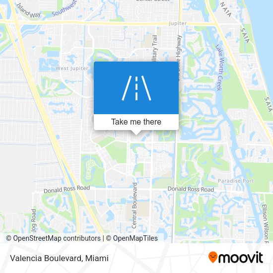 Mapa de Valencia Boulevard