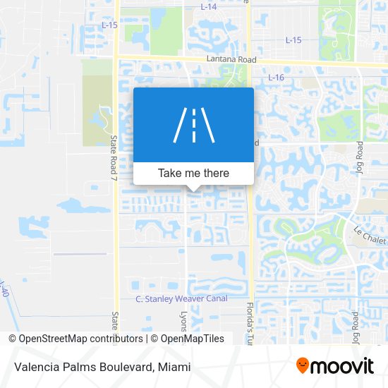 Valencia Palms Boulevard map