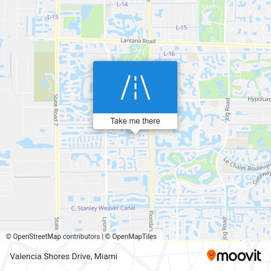 Mapa de Valencia Shores Drive