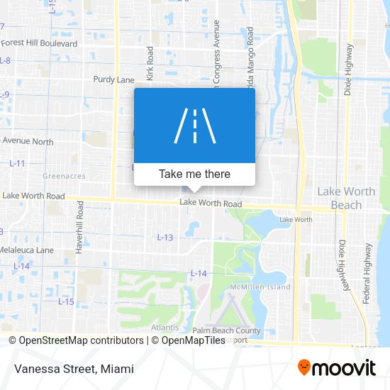 Mapa de Vanessa Street