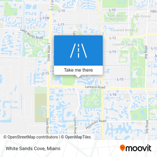 Mapa de White Sands Cove