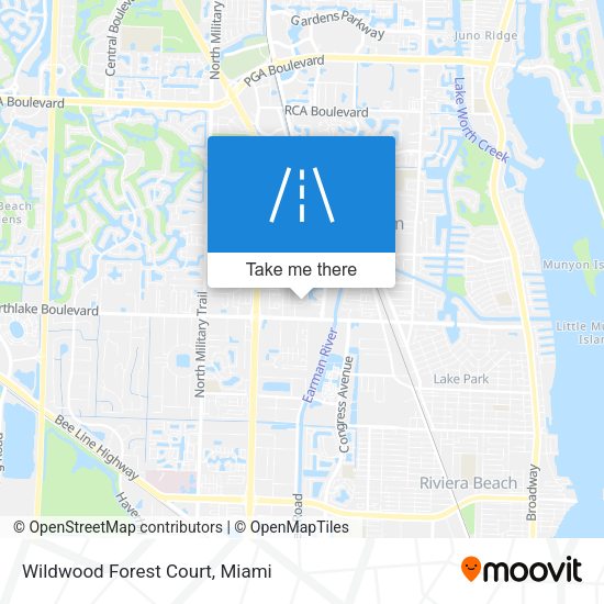 Wildwood Forest Court map