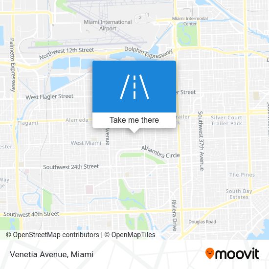 Mapa de Venetia Avenue