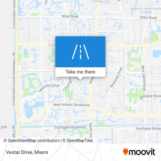 Vestal Drive map